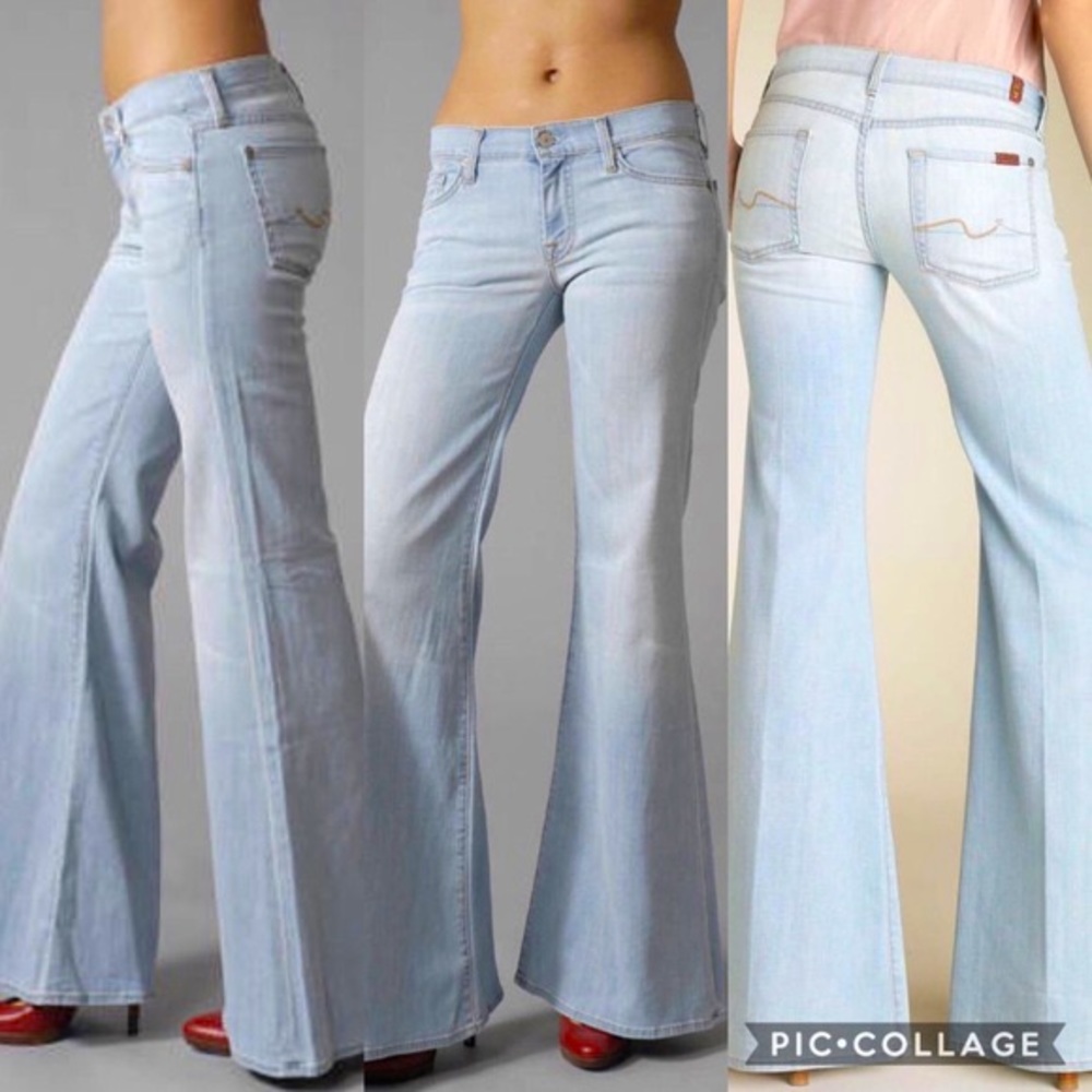 7 for All Mankind Low Rise Super Flare - Size 25